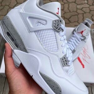 Nike Air Jordan 4 Retro White Oreo 2021 Men's Shoes